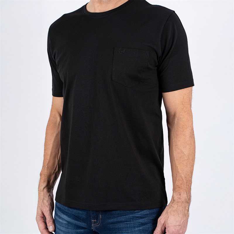 Pre end Herre Jack T-shirt Jet Sort
