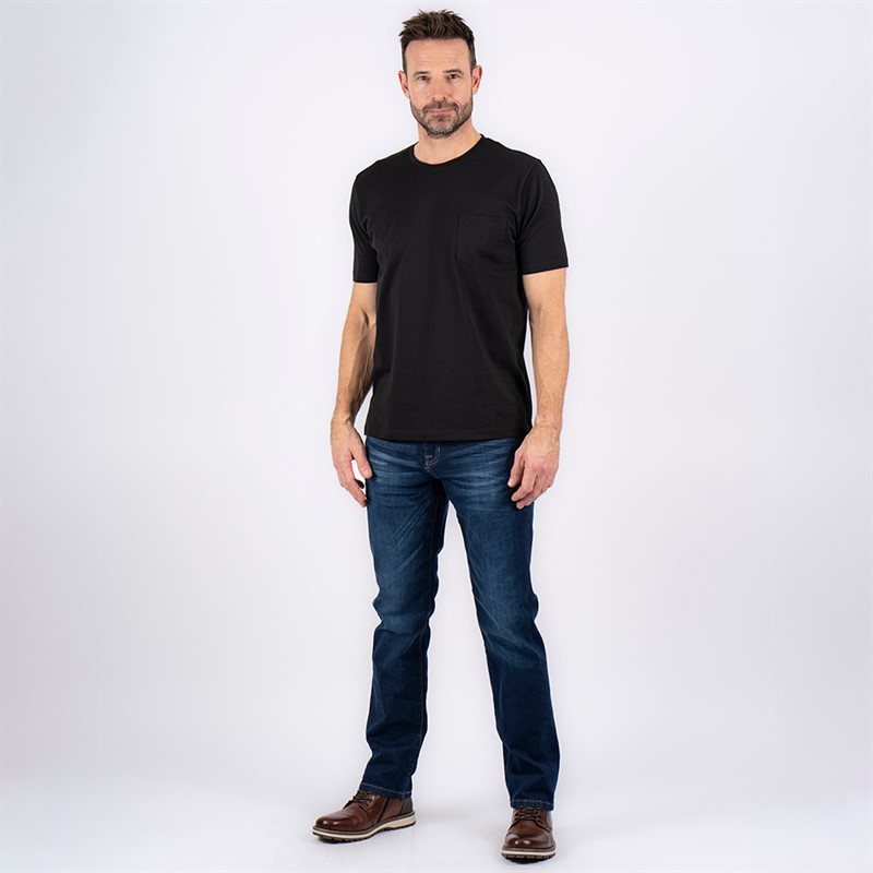 Pre end Herre Jack T-shirt Jet Sort