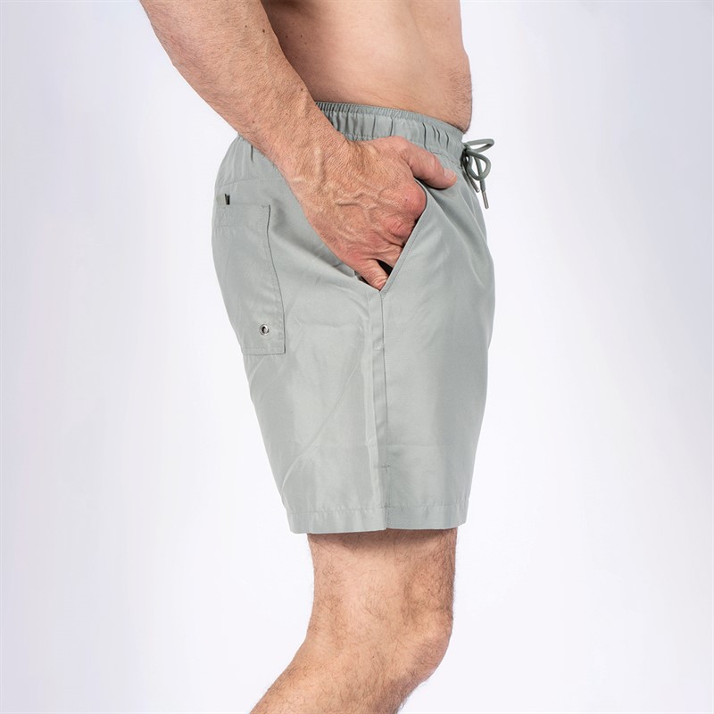 Pre end Heren Cancun Effen Zwemshort Licht Leger