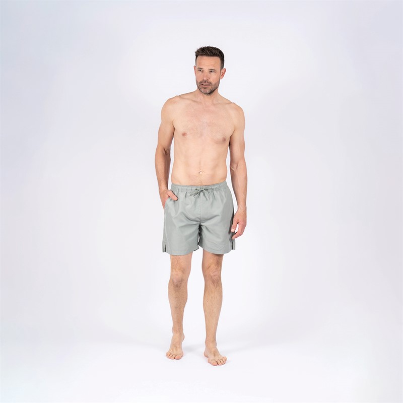 Pre end Heren Cancun Effen Zwemshort Licht Leger