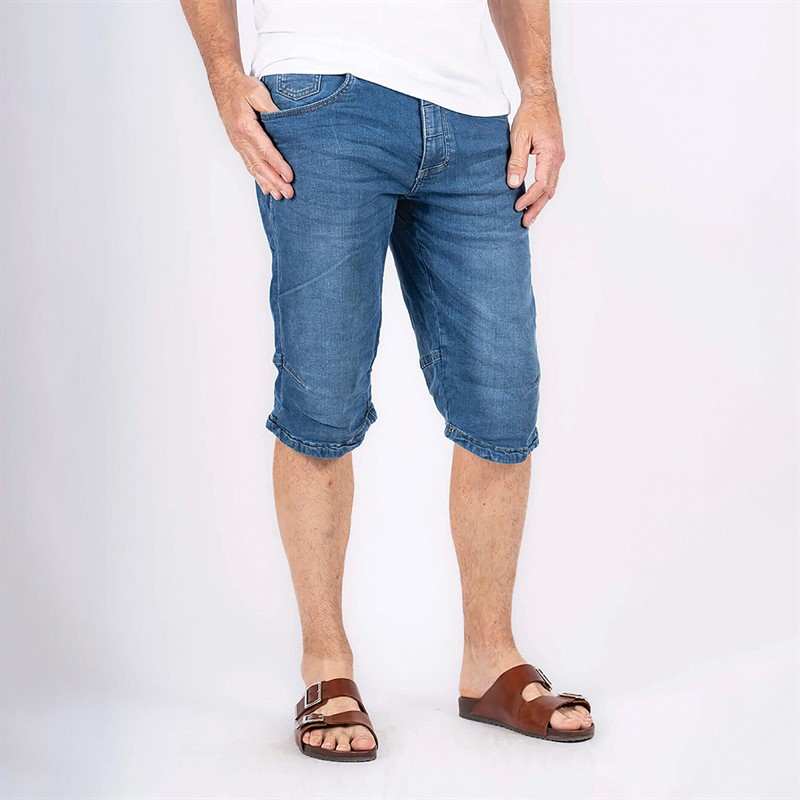 Pre end Short en jean Bondo Homme 2016, délavage Bleu Clair pattern - Size 42