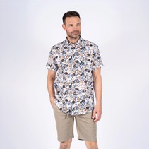 Pre end Herren Rolf Kurzarmhemd Marineblau