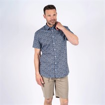 Pre end Herren Oliver Kurzarmhemd Blau