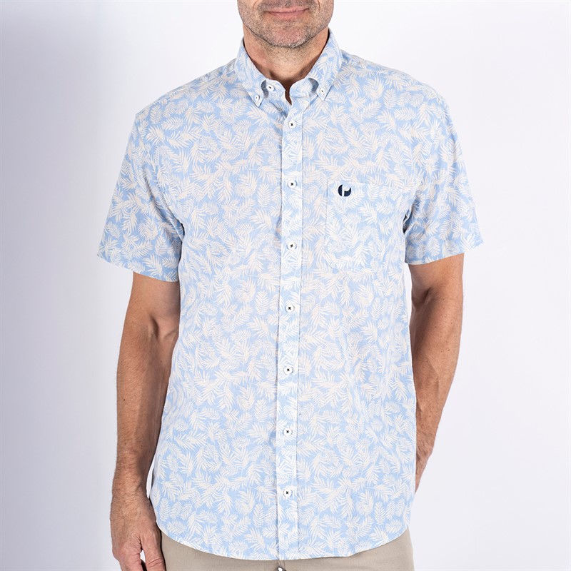 Pre end Herren Darin Kurzarmhemd Blau