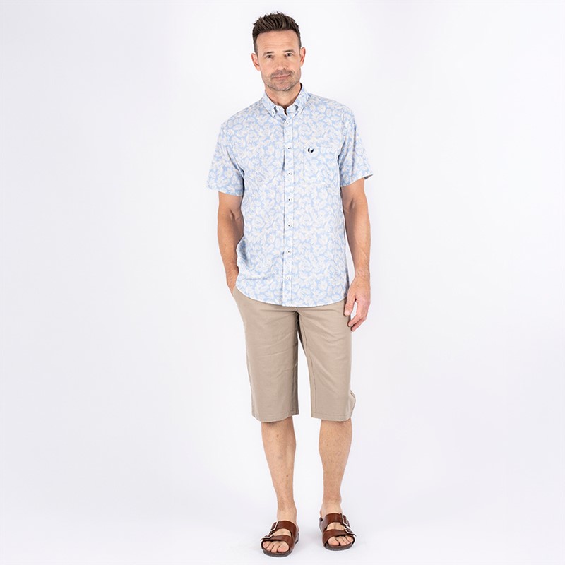 Pre end Herren Darin Kurzarmhemd Blau