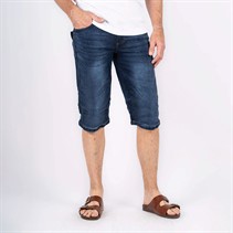 Pre end Herren Bondo 2016 Jeans Shorts Dunkelblaue Waschung