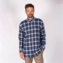 Pre end Herre Pre End Farmer Langærmet shirts Blå Ternet