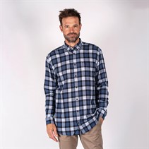 Pre end Herre Pre End Farmer Langærmet shirts Blå Ternet