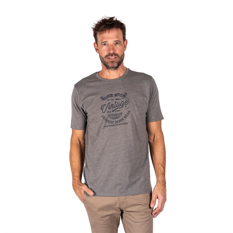 Pre end Herre Pre End Walker T-shirts Grå Mergel