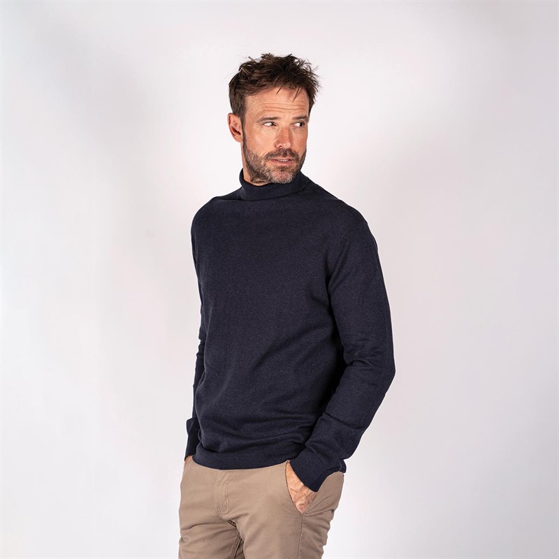 Pre end Herren Pre End Hampton Rollkragen Pullover Navy