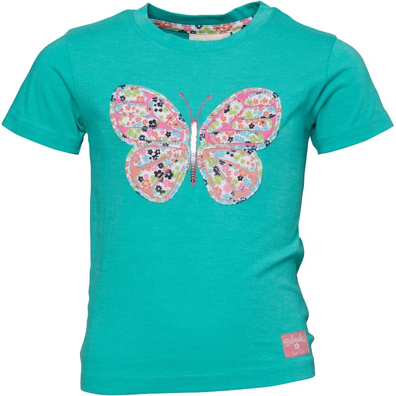 Buy Babeskin Girls Butterfly Print T-Shirt Mint Green Marl