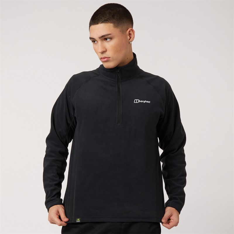 Berghaus Mens Arnside Half Zip Fleece Black