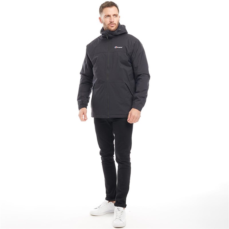 berghaus mens deluge pro hydroshell insulated jacket black