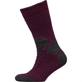 Image of Berghaus Womens Trekmaster Merino Wool Hiking Socks Dark Purple/Dark Grey