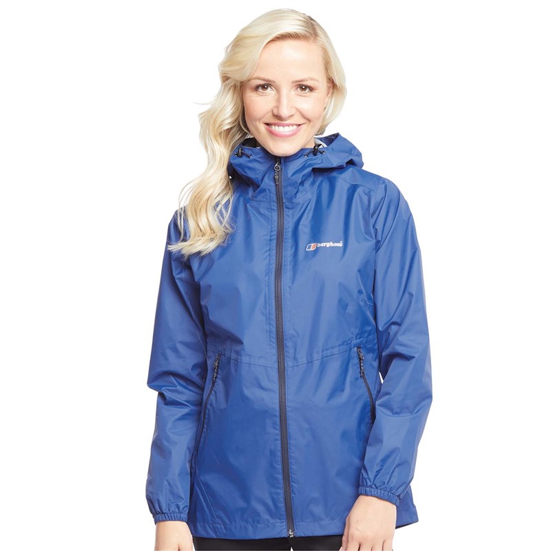 Buy Berghaus Womens Deluge Light Hydroshell Jacket Blue/Blue
