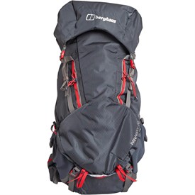 Buy Berghaus Mens Panamax 70L Rucksack Dark Grey Red