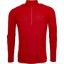 Berghaus Mens 24/7 Tech T-Shirt 1/2 Zip Long Sleeve Goji Berry