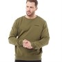 Berghaus Mens Logo Crew Neck Sweat Dark Green/Dark Green