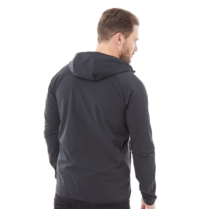 Berghaus Mens Theran Full Zip Hooded Jacket Black/Black