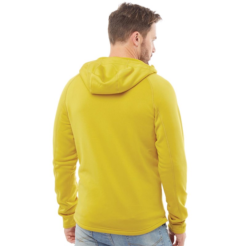 Mens yellow outlet fleece jacket