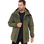 Berghaus Mens Breccan Hydroshell Elite Waterproof Insulated Parka Dark Green/Dark Green