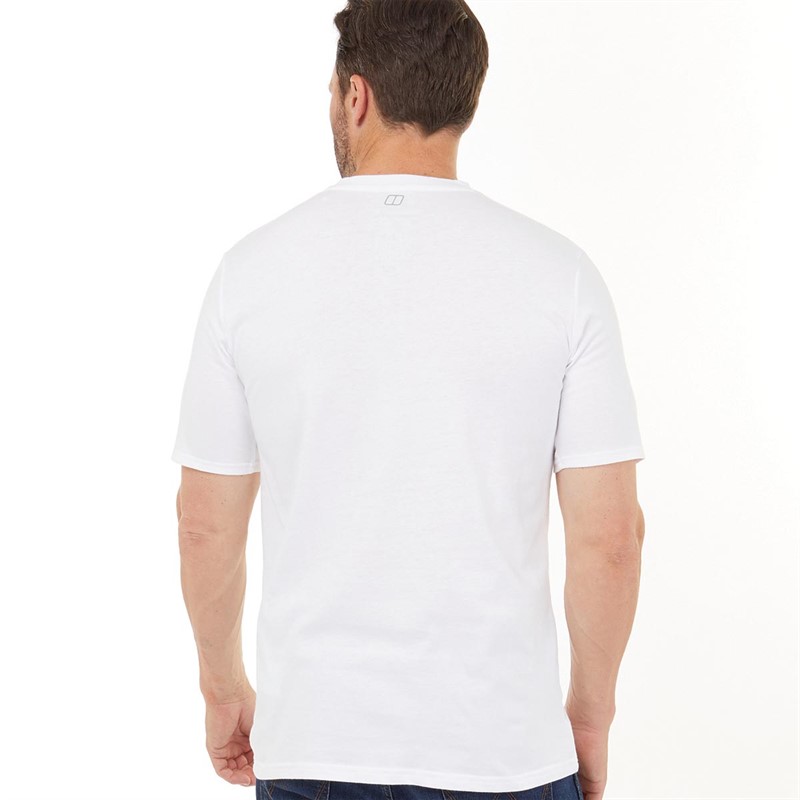 Berghaus Mens Everest Route T-Shirt White/White