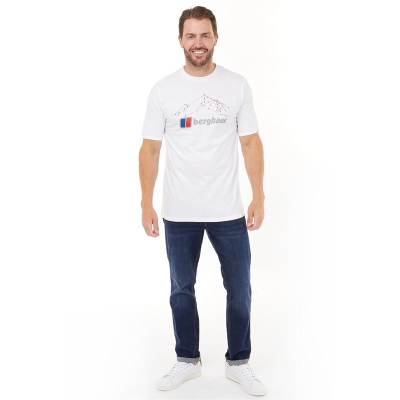 Berghaus Mens Everest Route T-Shirt White/White