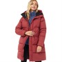 Berghaus Womens Combust Reflect Long Hydrodown Hooded Jacket Dark Red/Dark Red