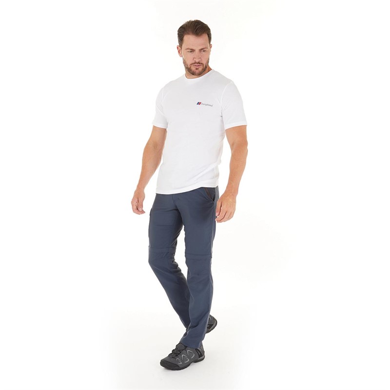 Berghaus Mens Front And Back Logo T-Shirt White/White