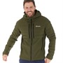 Berghaus Mens Theran Hybrid Hydroloft Insulated DWR Padded Hooded Jacket Dark Green