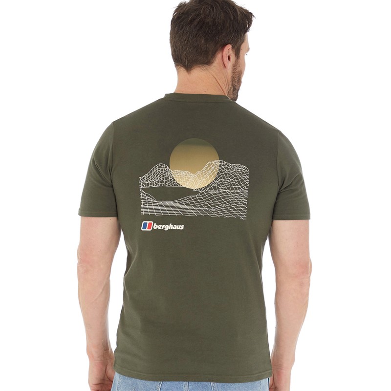 Berghaus Mens Snowdon T-Shirt Dark Green/Dark Green