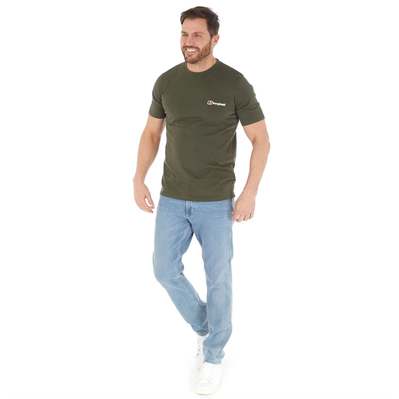 Berghaus Mens Snowdon T-Shirt Dark Green/Dark Green