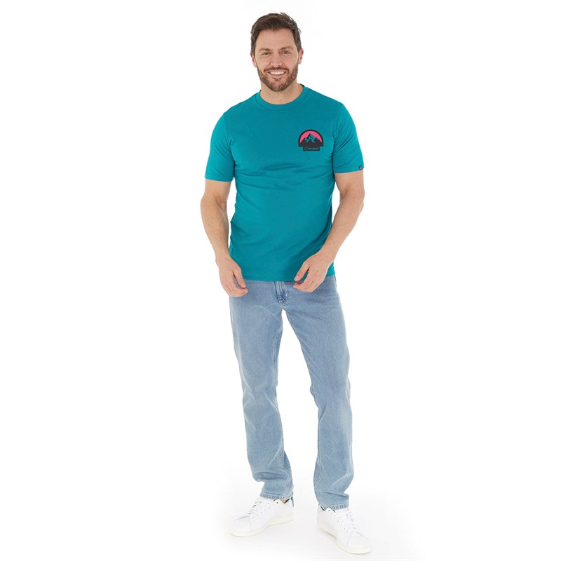 Berghaus Mens Grossglockner Mountain T-Shirt Dark Turquoise