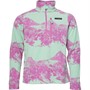 Berghaus Dean Street Prism Print Trango 1/2 Zip Fleece Light Green/Purple