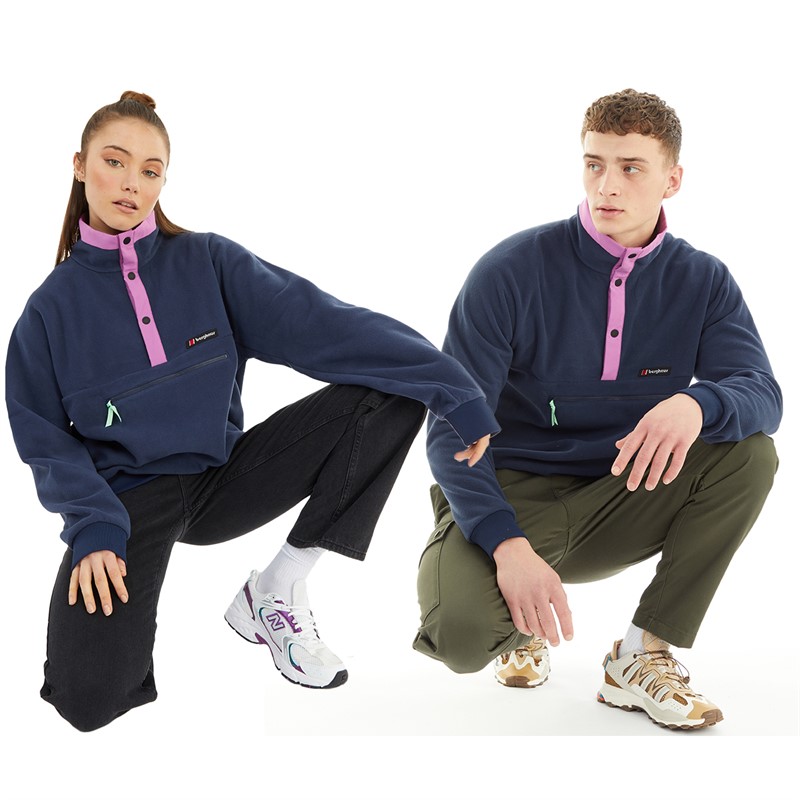 Berghaus Dean Street Polarplus Fleece Crew Dark Blue/Purple
