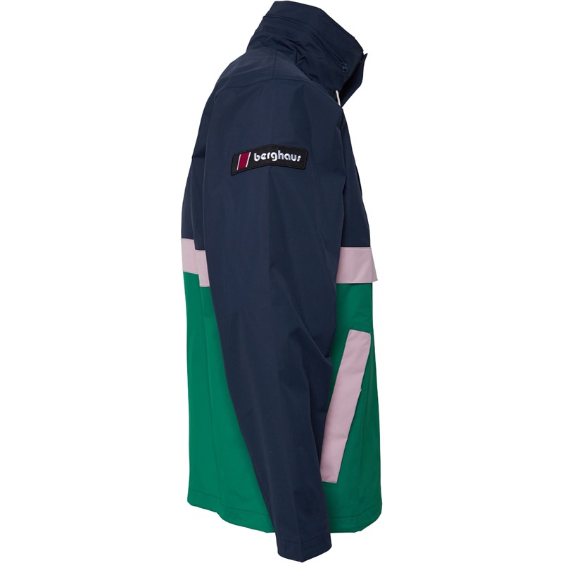 Buy Berghaus Dean Street Ski Smock 86 Half Zip Waterproof Shell Jacket Dark Blue Green