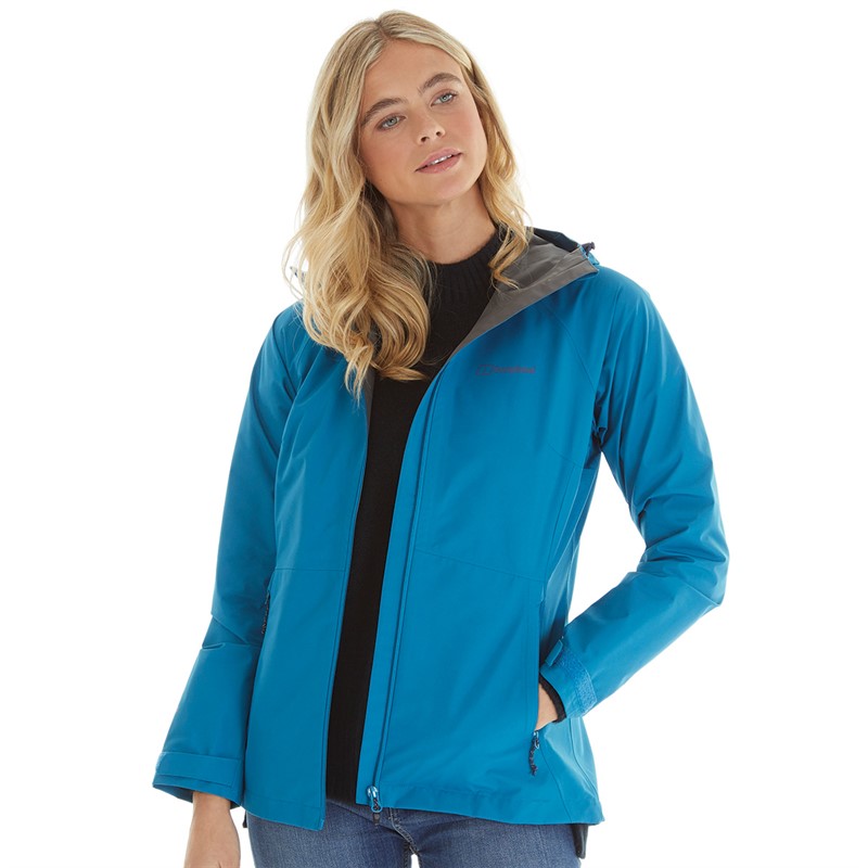 Berghaus Womens Paclite Gore-Tex Waterproof Shell Jacket Seaport