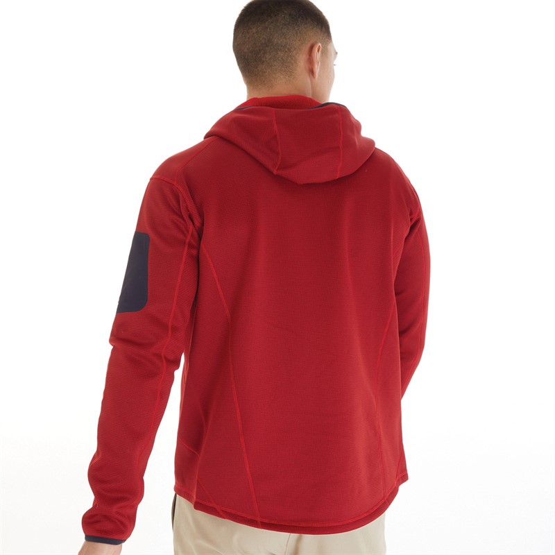 Berghaus Mens Pravtale Mountain 2.0 Hooded Fleece Jacket Dark Red/Red