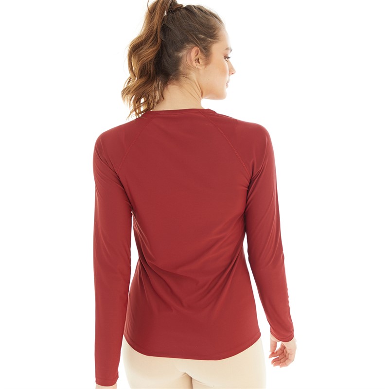 Berghaus Womens 24/7 Tech Long Sleeve Top Dark Red