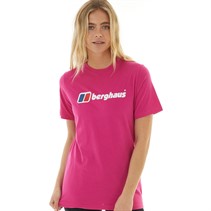 Berghaus Womens Boyfriend Big Classic Logo T-Shirt Pink/Pink