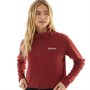 Berghaus Womens Urban Prism Cropped Half Zip Fleece Dark Red