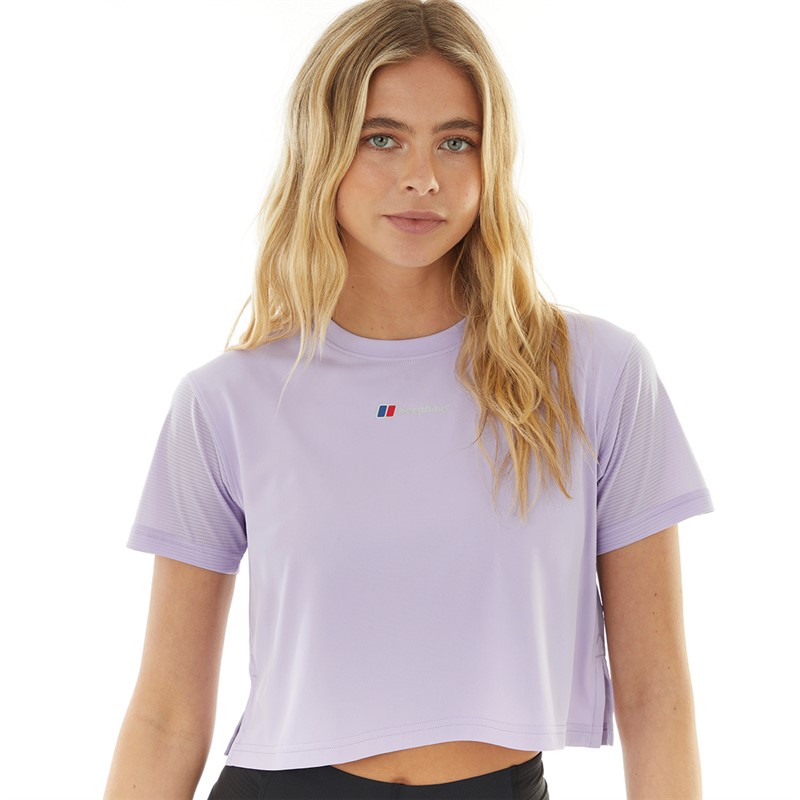 Berghaus Womens Wayside Boxy Tech T-Shirt Light Purple/Light Purple