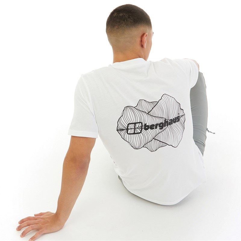 Berghaus Mens Mirror Peak T-Shirt White/White