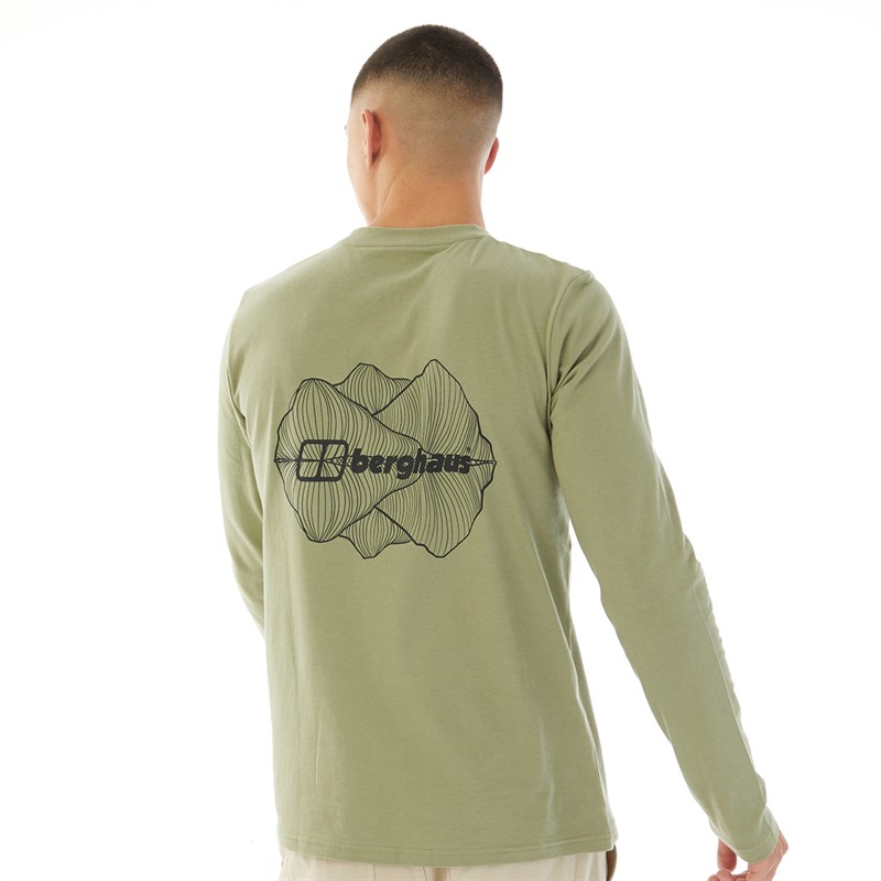 Berghaus Mens Mirror Peak Long Sleeve T-Shirt Green/Green