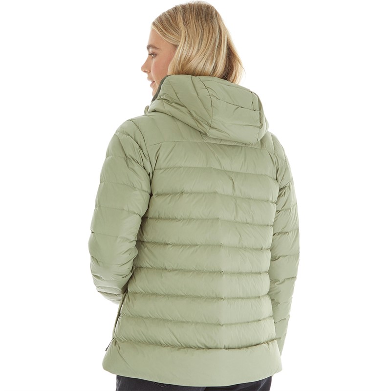 Berghaus Womens Silksworth Hydrodown Insulated Padded Hooded Down Jacket Green/Green