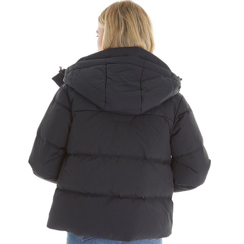 Berghaus Womens Saffren Hydrodown Insulated Padded Hooded Down Jacket Black/Black