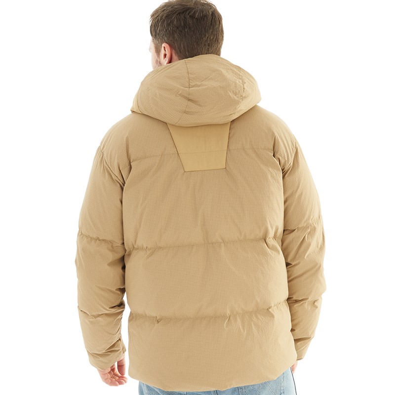 Berghaus Mens Sabber Hydrodown Insulated Padded Hooded Down Jacket Natural/Natural