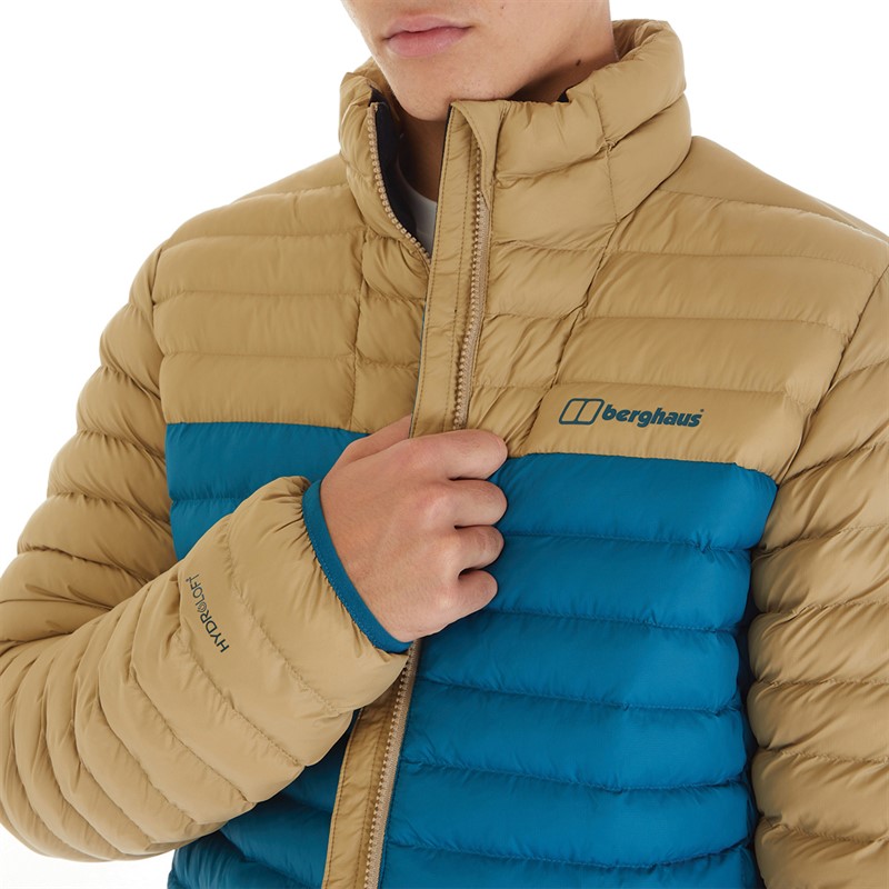 Berghaus Mens Vaskye Hydroloft Insulated Padded Jacket Turquoise/Natural