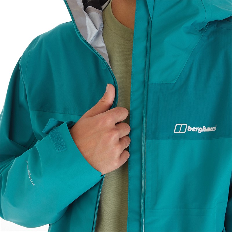 Berghaus Mens Highland Storm 3L Hydroshell Elite Waterproof Jacket Dark Turquoise/Dark Turquoise