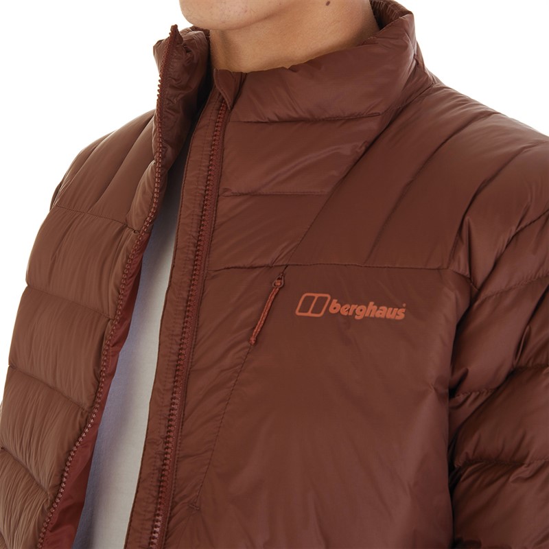 Berghaus Mens Silksworth Hydrodown Insulated Padded Down Jacket Dark Brown/Dark Brown